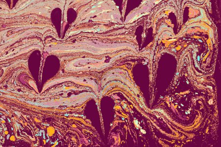 Foto de Plantilla de patrón de jaspeado de hierba abstracta para tela, diseño. Corazón, amor, concepto romántico - Imagen libre de derechos