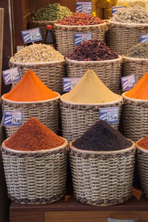 Photo for Spices at the Spice Market in Istanbul - Royalty Free Image