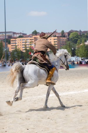 Photo for Turkish  man and horseman ethnic clothes examples - Royalty Free Image