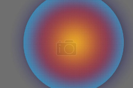 Foto de Diseño de patrón geométrico círculo globo colorido abstracto y fondo. - Imagen libre de derechos
