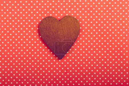 Photo for Red color heart shaped object in the view - Royalty Free Image