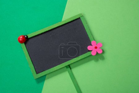 Photo for Empty green framde notice board - Royalty Free Image