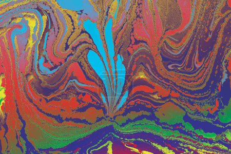 Foto de Intensa mezcla colorida de colores vibrantes. Diseño de plantillas de fondo moderno abstracto - Imagen libre de derechos