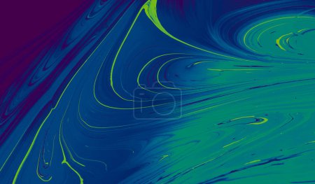 Photo for Traditional Ottoman Turkish abstract marbling art patterns as background - Royalty Free Image