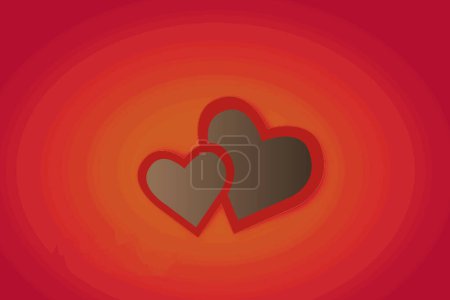 Téléchargez les photos : Deux cœurs connectés pour le concept d'amour Saint-Valentin - en image libre de droit