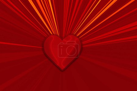 Photo for Valentines day card concept. Heart for Valentines Day Background. - Royalty Free Image