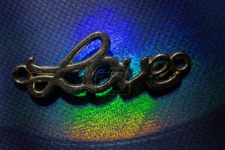 Photo for The word love with metal letters as love concept - Royalty Free Image