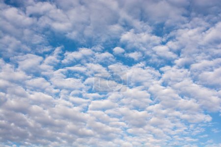 Téléchargez les photos : Nuages de couleur blanche trouvés dans le fond du ciel bleu - en image libre de droit