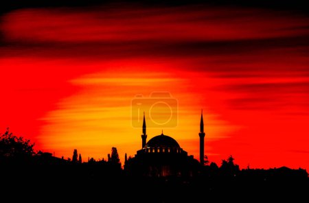 Photo for Outer view of Ottoman style mosque in Istanbul - Royalty Free Image