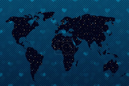 Foto de Diseño de mapas del mundo. Tierra con continentes. Mapa de Europa y América, Asia y Australia. Plantilla de mapa de tierra plana para patrón de sitio web, informe anual, infografías. - Imagen libre de derechos