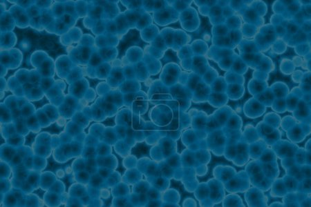 Photo for Fake microorganisms. microbiology. Bacteria, cells, viruses, germs, microorganisms. - Royalty Free Image