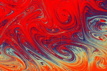 Photo for Marbling art patterns as abstract colorful background - Royalty Free Image