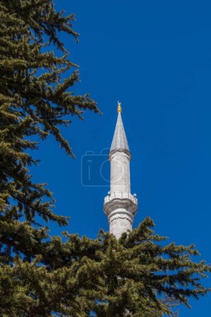 Foto de Minarete de piedra en época otomana Mezquitas - Imagen libre de derechos