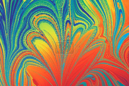 Téléchargez les photos : Motif floral abstrait marbré pour tissu, design de tuiles. texture de fond - en image libre de droit