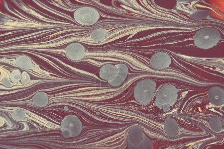 Photo for Abstract creative marbling pattern for fabric. Ebru marble effect surface pattern design for print - Royalty Free Image