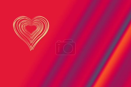 Foto de Concepto de tarjeta de San Valentín. Corazón para San Valentín Antecedentes. - Imagen libre de derechos