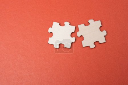 Photo for Piece of jigsaw puzzle as business strategy problem solving concept - Royalty Free Image