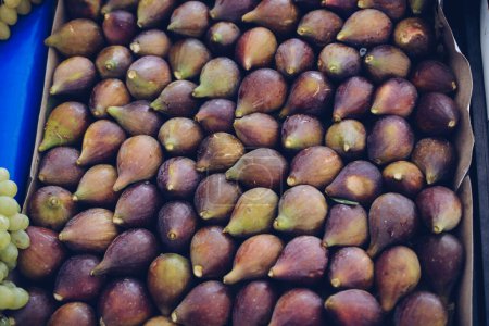 Photo for Ripe fig fruits seen in the market place - Royalty Free Image