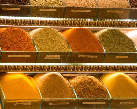 Photo for Various type of spices at the Spice Market - Royalty Free Image