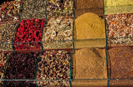 Photo for Dry herbal plant at the market place for sale - Royalty Free Image