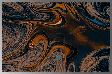 Photo for Traditional Ottoman Turkish marbling art patterns as abstract colorful background - Royalty Free Image