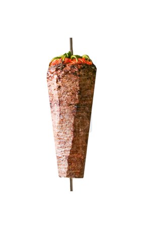 Plat turc Doner Kebab comme un rôti tournant
