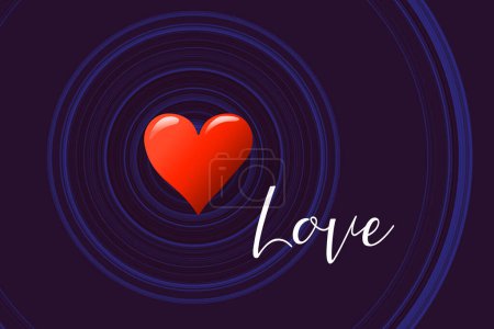 Téléchargez les photos : Forme du cœur comme symbole d'amour et de soins. Bonne Saint-Valentin salutation coeur - en image libre de droit