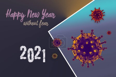Téléchargez les photos : Bonne année sans crainte formulation concept Nouvel An - en image libre de droit