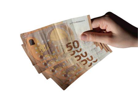 Währung der Europäischen Union. Euro-Scheine. Euro Bargeld Hintergrund. Euro-Banknoten