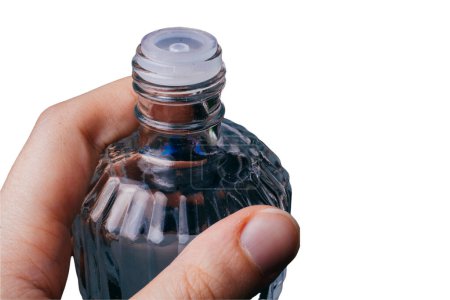 Téléchargez les photos : Conteneurs de bouteilles sur fond blanc - en image libre de droit