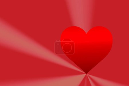 Foto de Feliz Día de San Valentín diseño del corazón. Día de San Valentín saludo fondo - Imagen libre de derechos
