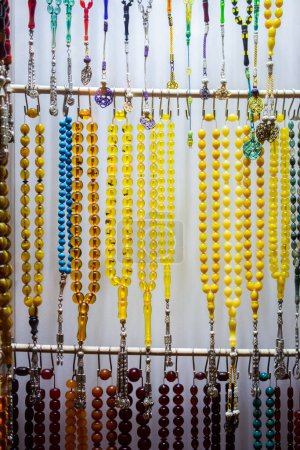 Photo for Set of Rosary praying beads for practicing mindfulness meditation praying beads - Royalty Free Image
