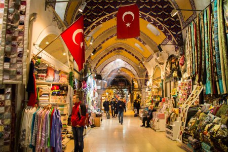 Photo for View of the shops in the Grand Bazaar in Istanbul - Royalty Free Image