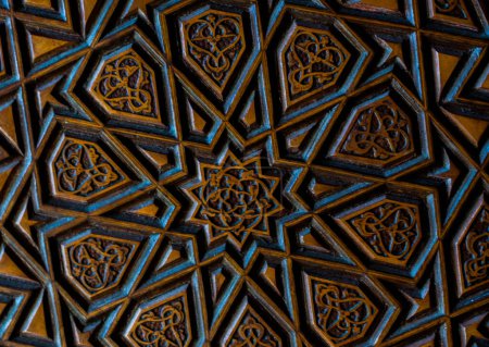 Téléchargez les photos : Art turc ottoman avec motifs géométriques en vue - en image libre de droit