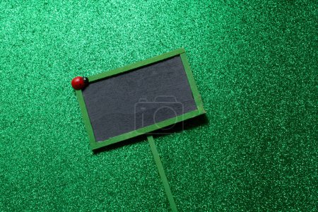Photo for Empty green framde notice board - Royalty Free Image