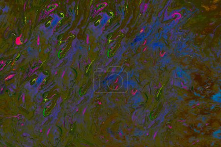 Photo for Traditional Ottoman Turkish abstract marbling art patterns as background - Royalty Free Image