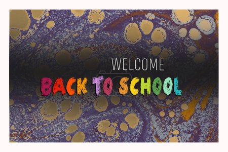 Photo for Back to school design template for invitation, promotion poster, banner - Royalty Free Image