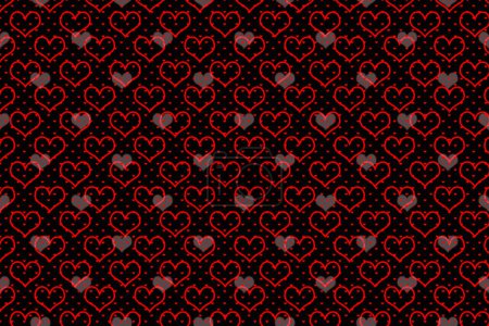Foto de Imagen abstracta del corazón. Creativa textura de fondo patrón de corazón jaspeado - Imagen libre de derechos