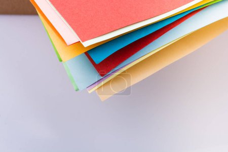 Foto de Vista de papel de color como fondo de textura - Imagen libre de derechos