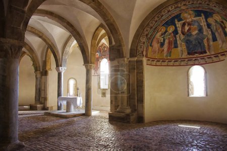 Photo for Fossacesia - Abruzzo - Medieval Church of San Giovanni in Venere: Interior of the crypt - Royalty Free Image
