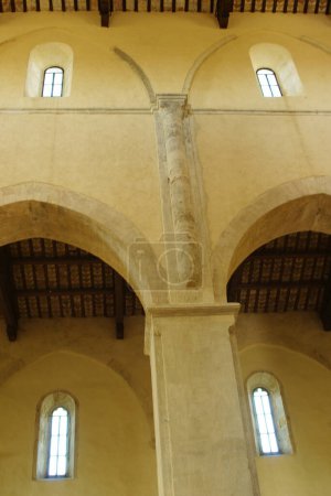 Photo for Fossacesia - Abruzzo - Medieval Church of San Giovanni in Venere: Interior of the church - Royalty Free Image