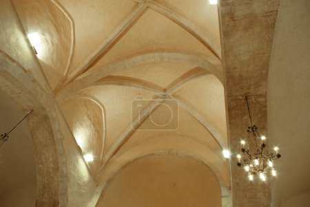 Photo for Fossacesia - Abruzzo - Medieval Church of San Giovanni in Venere: Detail of the vault - Royalty Free Image