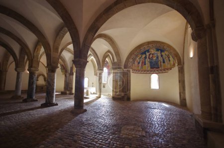 Photo for Fossacesia - Abruzzo - Medieval Church of San Giovanni in Venere: Interior of the crypt - Royalty Free Image