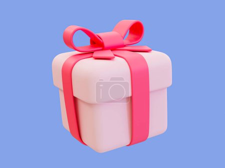 Téléchargez les photos : 3d minimal valentine's gift box. valentine compositions. 3d illustration. - en image libre de droit