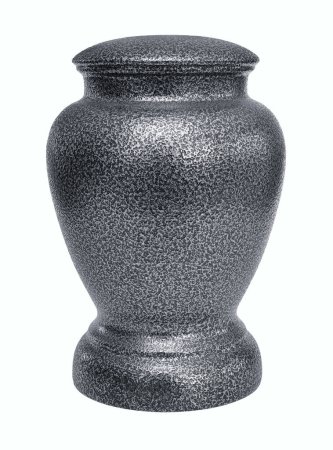 Foto de Cremation urn isolated on white - Imagen libre de derechos