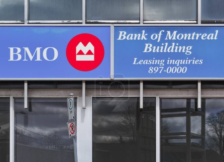 Photo for Truro, Canada - March 28, 2023: Bank of Montreal building. The Bank of Montreal or BMO is Canada's fourth largest bank. - Royalty Free Image