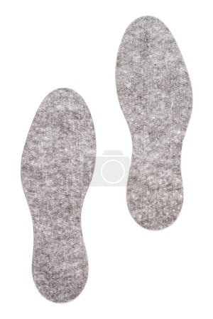Photo for Soft footwear insoles on white - Royalty Free Image