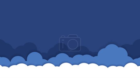 Foto de Abstracto colorido al azar nubes cielo arte generativo fondo ilustración diseño - Imagen libre de derechos