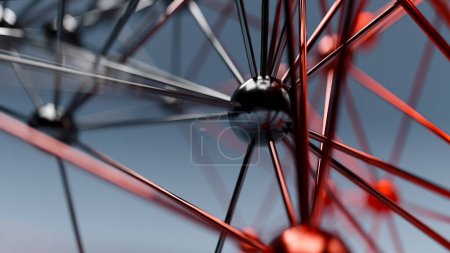 Photo for Abstract digital connected line concept background, 3d rendering - Royalty Free Image