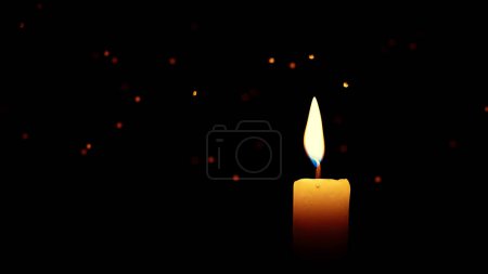 Téléchargez les photos : Fond d'espace de copie sombre avec des bougies, rendu 3d - en image libre de droit
